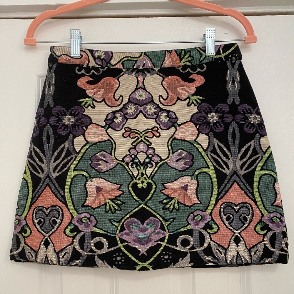 Topshop embroidered/upholstery skirt